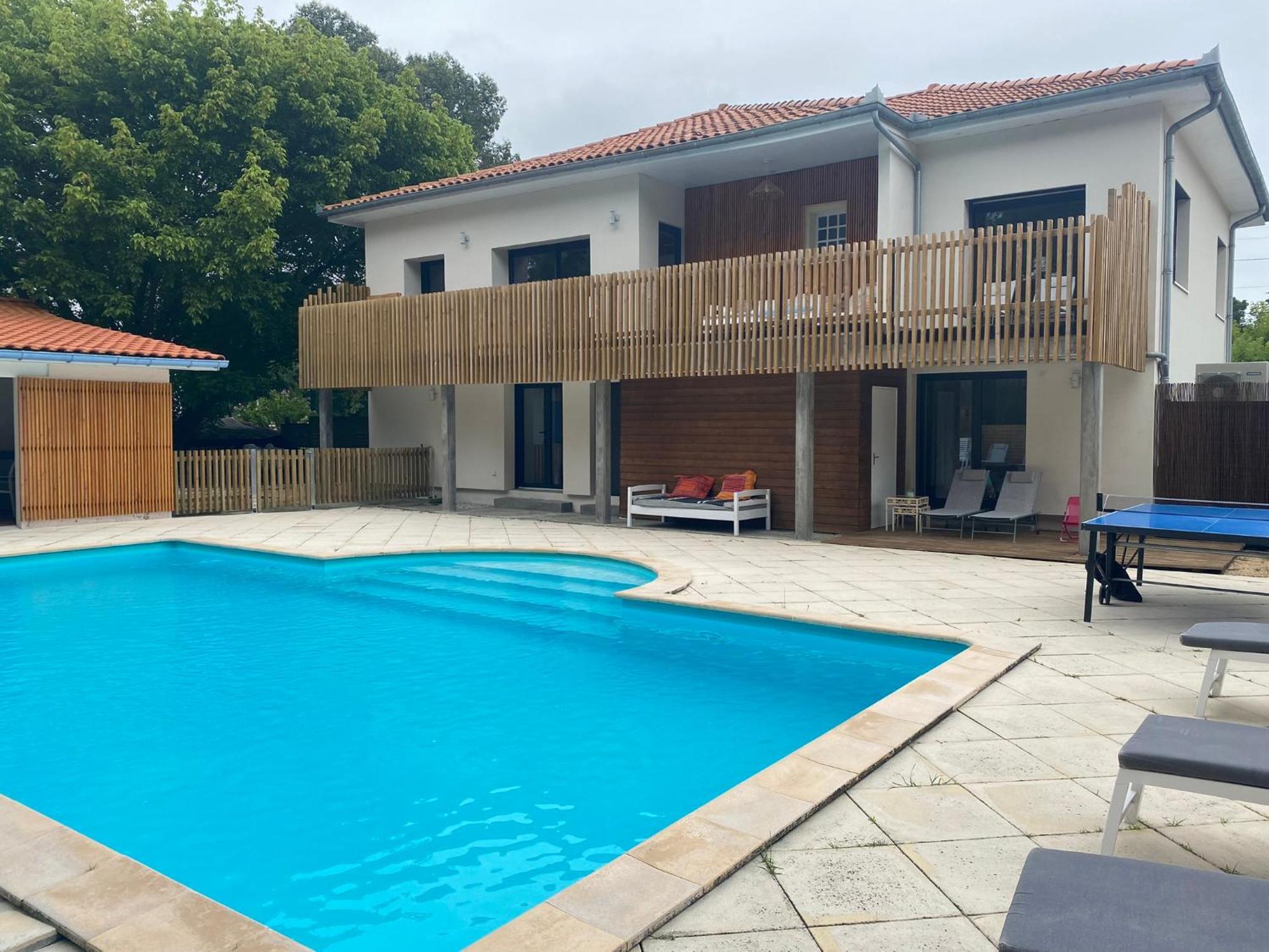 Maison Dharma A 5Km De La Plage Avec Sauna Mimizan-Plage Exteriör bild